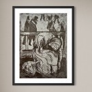 E. Munch - Gammel kone på en benk thumbnail