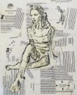 Vegard Blomberg - Kull tegning - Kate Moss thumbnail