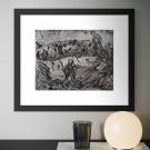 E. Munch - Kone og barn i landskap thumbnail