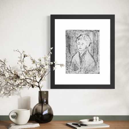 E. Munch - Brystbilde av ung kvinne