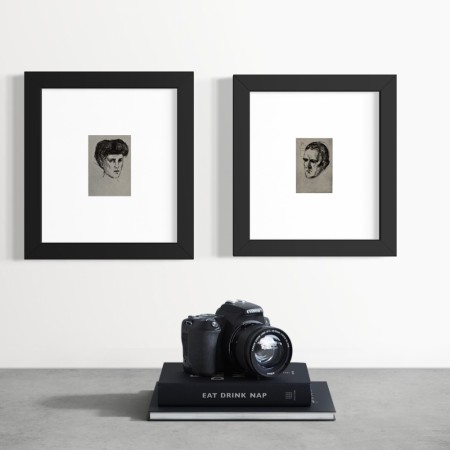 E. Munch - 2 stk. små - portretter