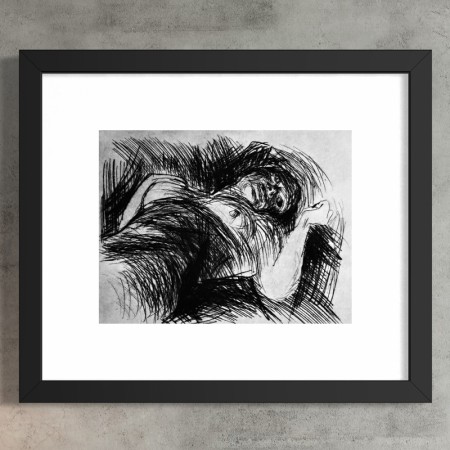 E. Munch - Liggende halvakt