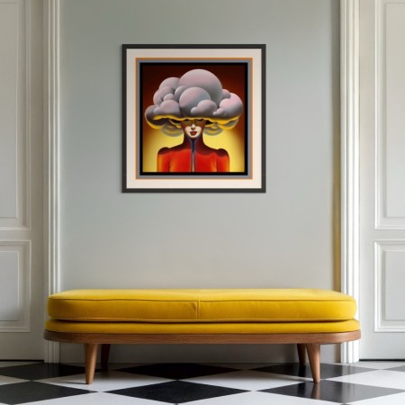 J. Chedeville - Head in the clouds - Lady in RED